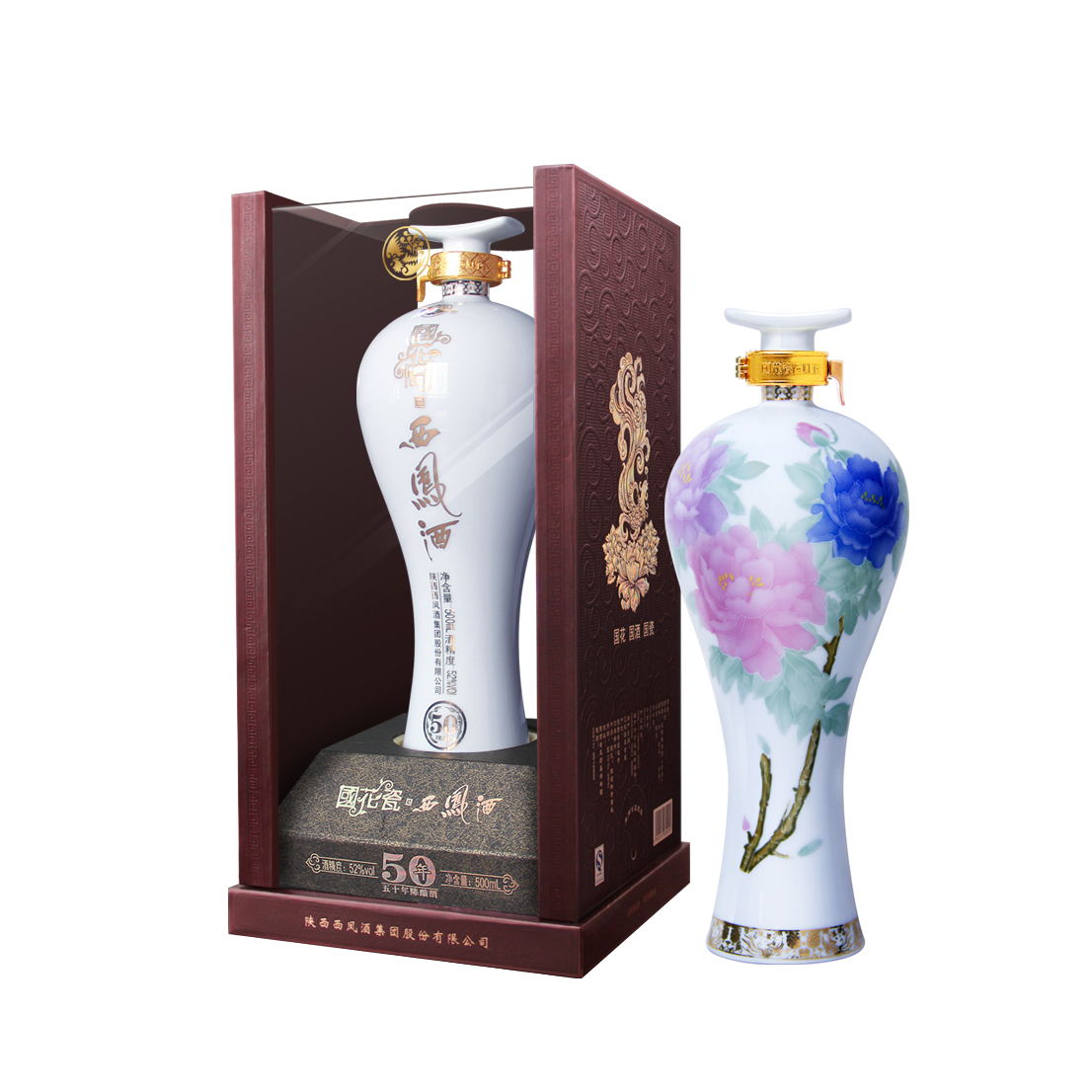 52°50年国花瓷西凤酒